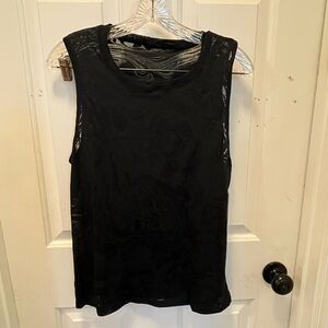 NWT Shape Spin Burnout Tank in Black - Sz Medium
